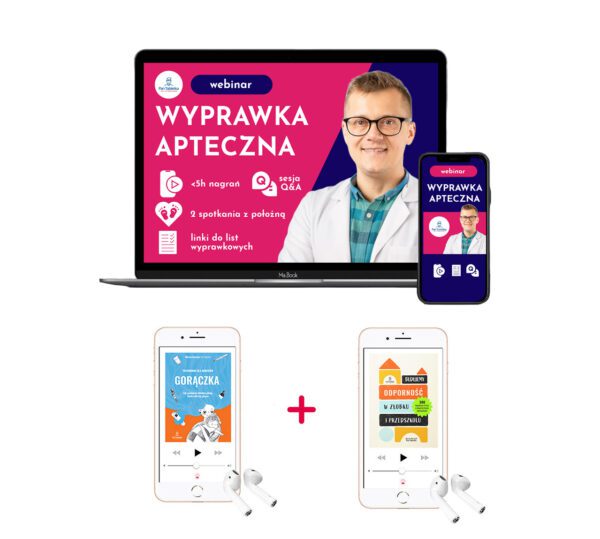 Pakiet DLA ZABIEGANYCH - do słuchania - wyprawka apteczna