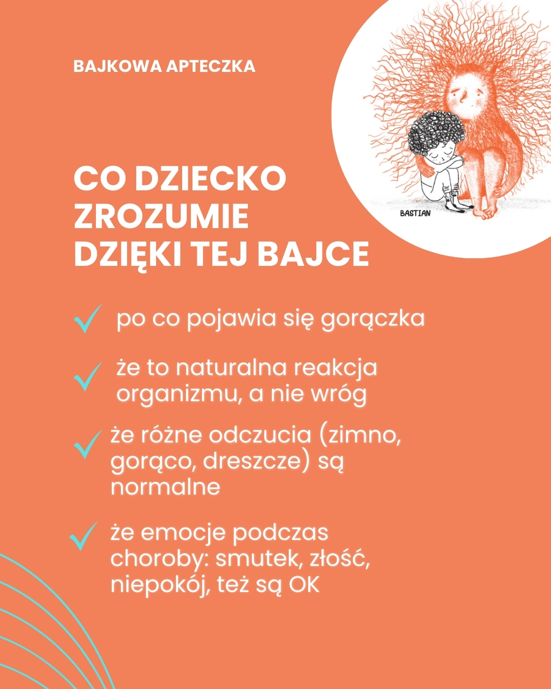 Bajka na Gorączkę. Ciepła opowieść o tym, dlaczego czasem przychodzi Gorączka.