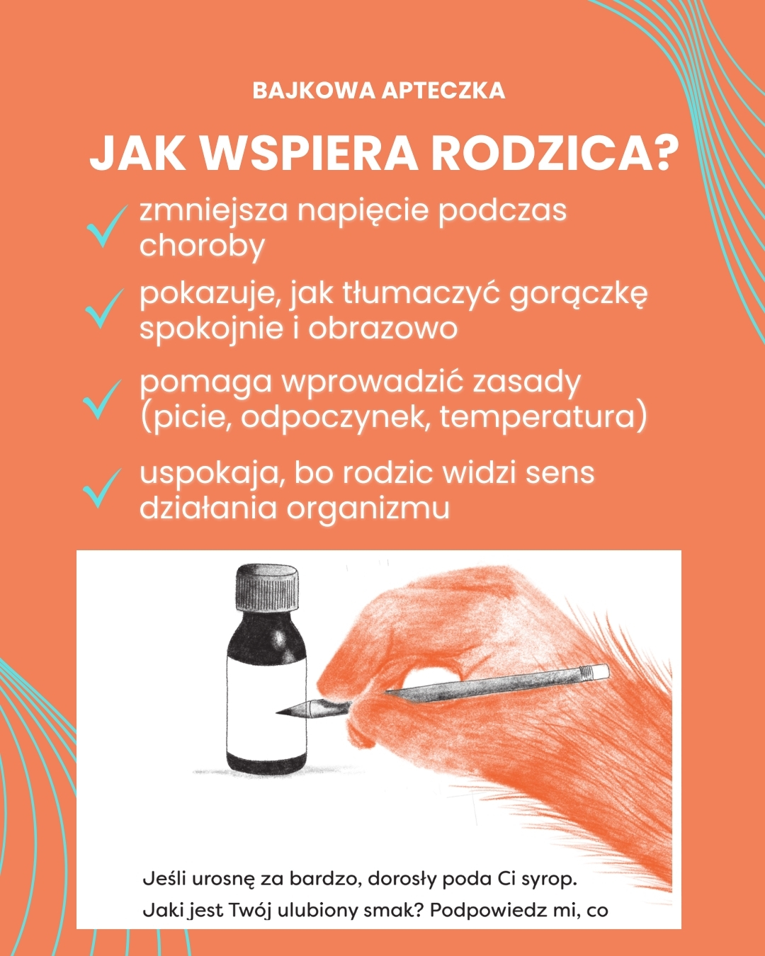 Bajka na Gorączkę. Ciepła opowieść o tym, dlaczego czasem przychodzi Gorączka.
