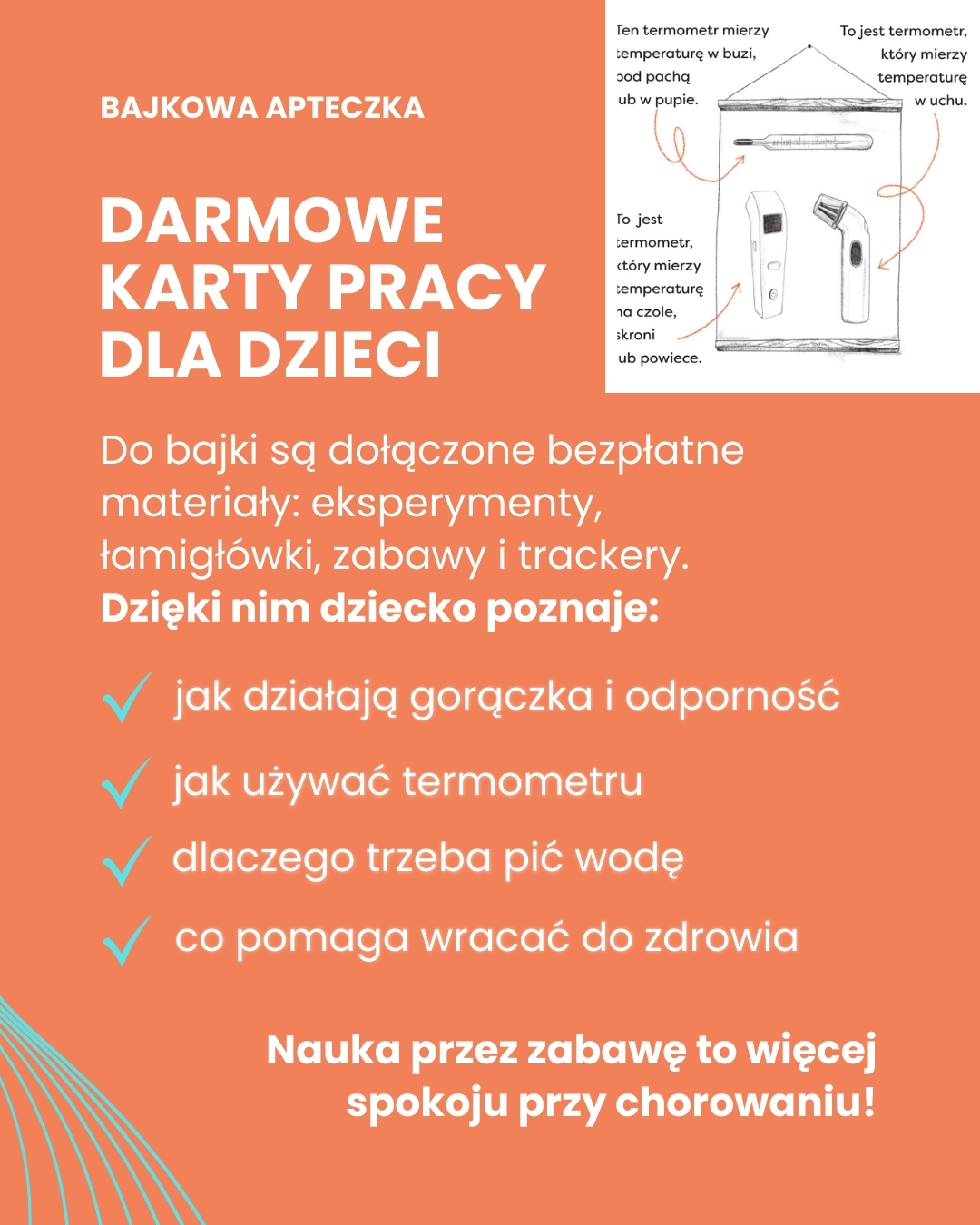 Bajka na Gorączkę. Ciepła opowieść o tym, dlaczego czasem przychodzi Gorączka.